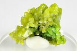 Apple-Green Pyromorphite Crystal Cluster - China #184657-2